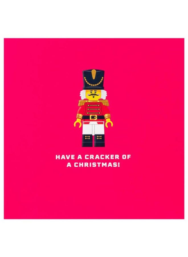 Hallmark LEGO Have A Cracker Christmas Greeting Card (16.5 x 0.2 x 16.5 cm) - Image 1